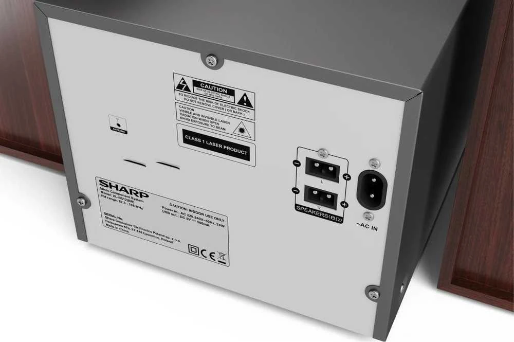 Muzikinis centras Sharp XL-B512(BR) Hi-Fi Micro System, CD/FM/USB/Bluetooth v5.0, 45W, ruda | Aštrus | Hi-Fi mikrosistema | XL-B512(BR) | Ruda | USB prievadas | AUX in | Bluetooth | CD grotuvas | FM radijas | Belaidė jungtis