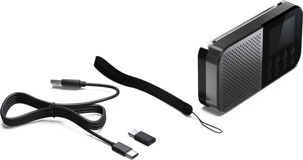 „Sharp OSAKA“ kišeninis / rankinis nešiojamas skaitmeninis radijas | DR-P520(GY) | „Bluetooth“