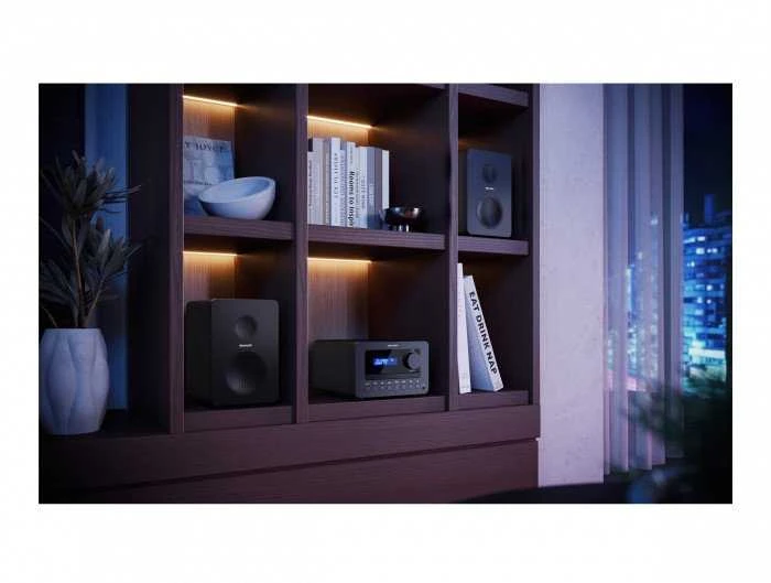 Sharp TOKYO FM Hi-Fi mikro sistema | XL-B514(BK) | AUX įvestis | „Bluetooth“ | CD grotuvas | FM radijas