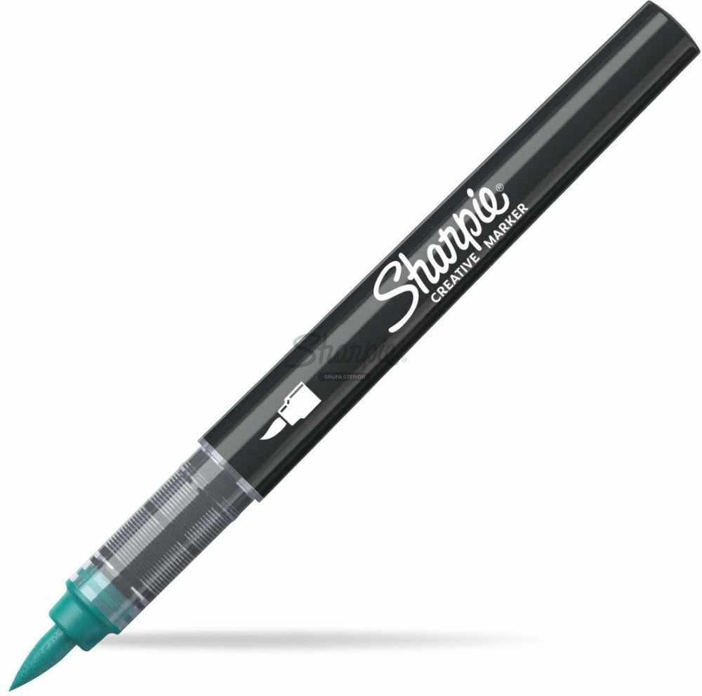 Sharpie žalias akrilinis žymeklis (žalias) - su teptuko galiuku - 2218068