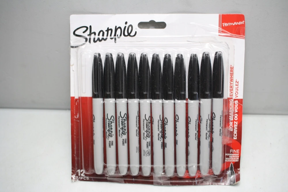 Sharpie Fine žymekliai, juodi (pakuotėje 12 vnt.) - 1996111