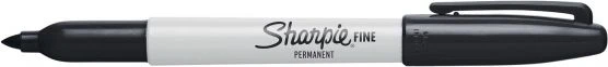 Sharpie FINE juodas žymeklis.