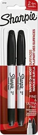 Sharpie Ultra Fine rašikliai, 0,5 mm, juodi, 2 vnt. - 1985878