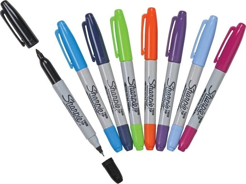 Markerių rink. „Sharpie" 8 vnt. TWIN TIP