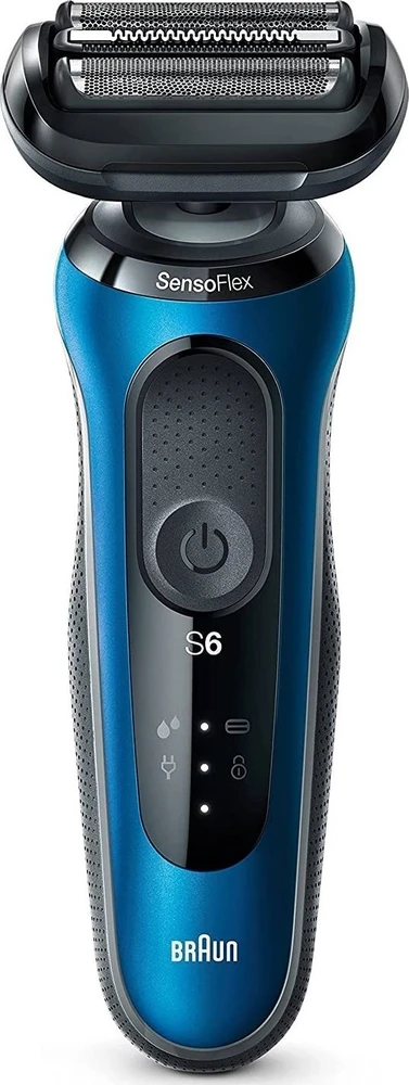 Braun | Shaver | 61-B1500s | Operating time (max) 50 min | Wet & Dry | Mėlyna/Juodas