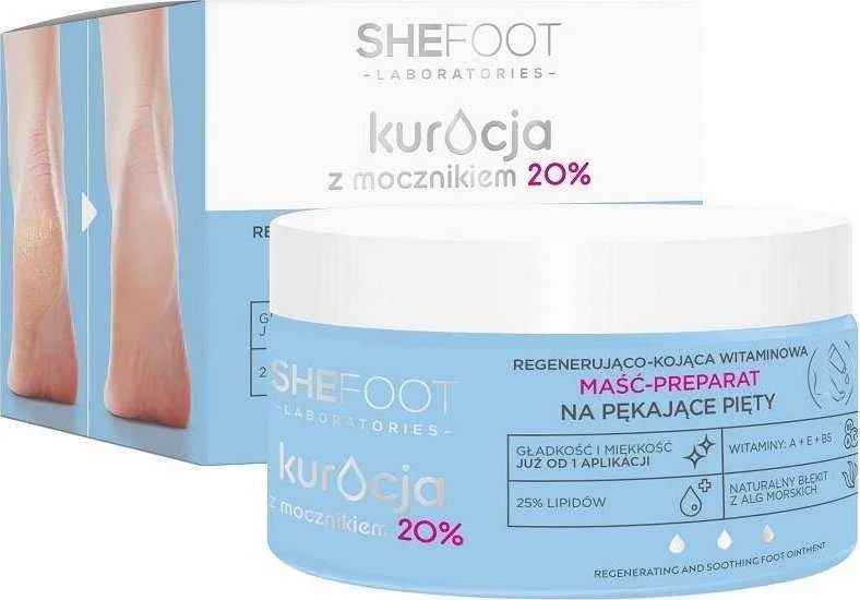 SHEFOOT Karbamido gydymas Kulnų tepalas