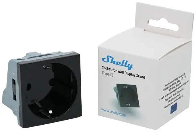 SHELLY SOCKET FOR WALL DISPLAY STAND Juodas