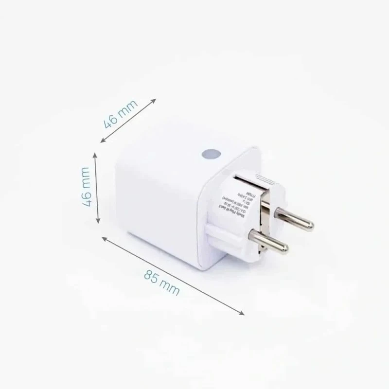 Shelly Plug M Gen3 – išmanusis Wi-Fi Matter kištukinis lizdas su galios matavimu (baltas)