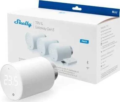 „Shelly WiFi“ / „BLU TRV“ (3 įrenginiai su centriniu įrenginiu)