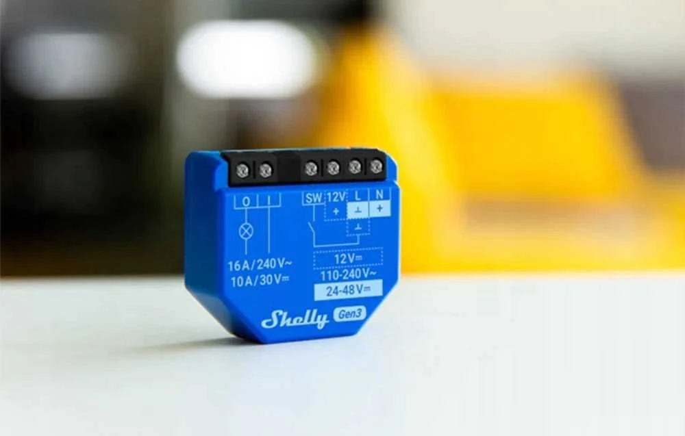 „Shelly 1 Gen3“ su „WiFi“ / „Bluetooth“ (4 vnt.)