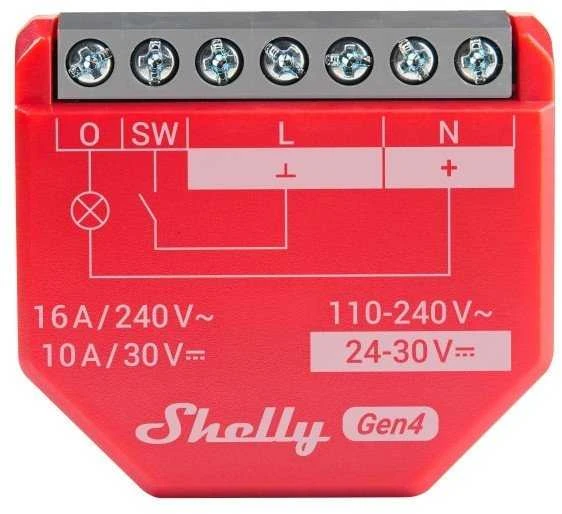 2 „Shelly 1PM Gen4“ „Zigbee“ / „Matter“ valdiklių rinkinys