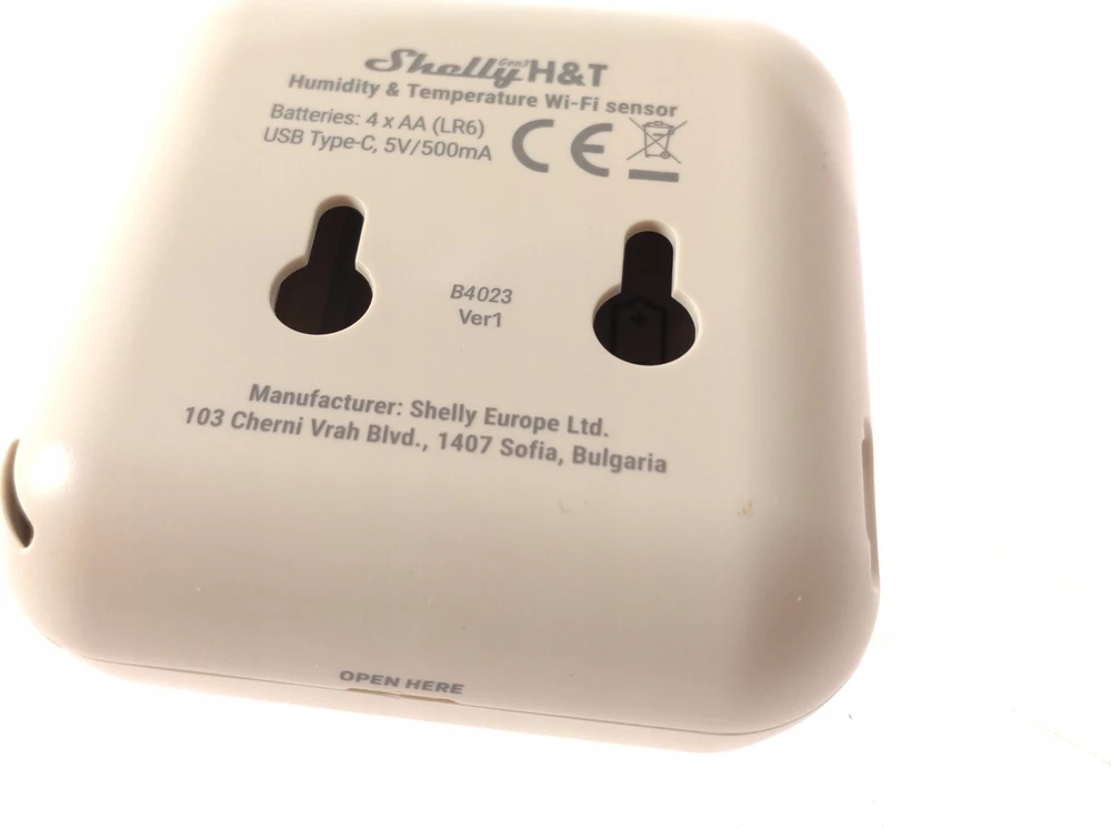 Shelly H&T GEN3 Wifi temperatūros ir drėgmės sensorius IVORY