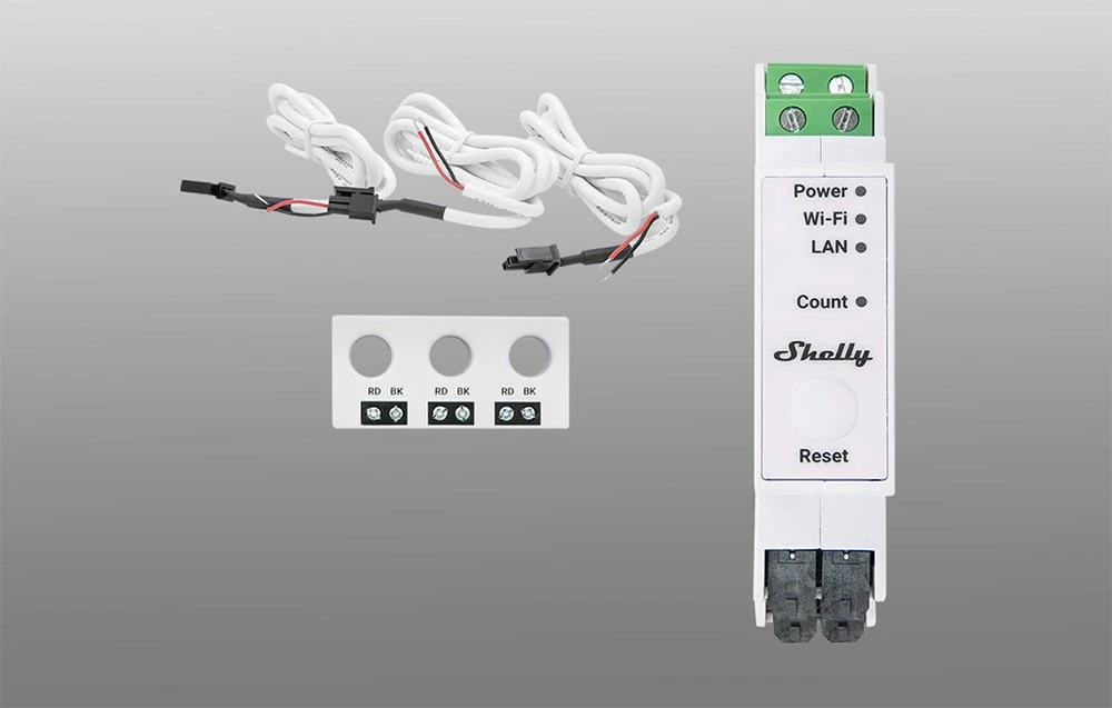 Shelly PRO 3EM-3CT63 elektros sąnaudų skaitiklis