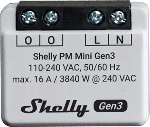 Shelly PM Mini Gen3 galios matuoklis