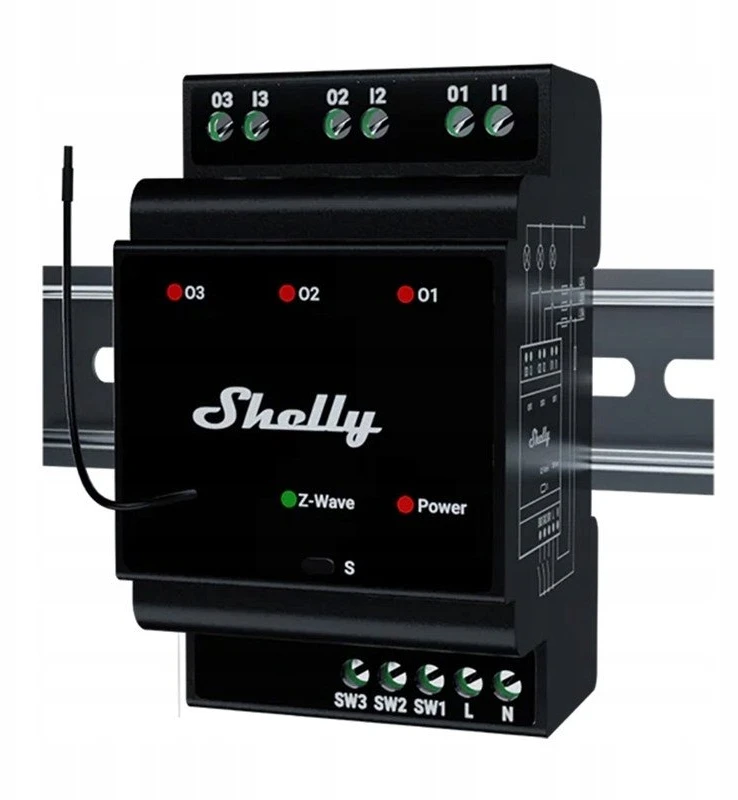 Shelly Qubino Wave Pro 3 Z-Wave