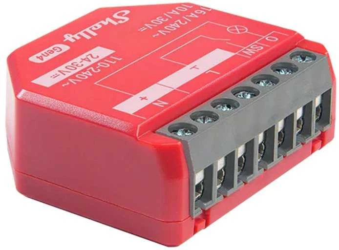 Shelly 1PM Gen4 1 kanalo relė 16A (WiFi, Bluetooth, Zigbee, Matter)