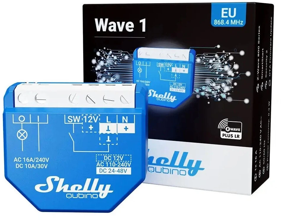 SHELLY Wave 1 LR šviesos jungiklis