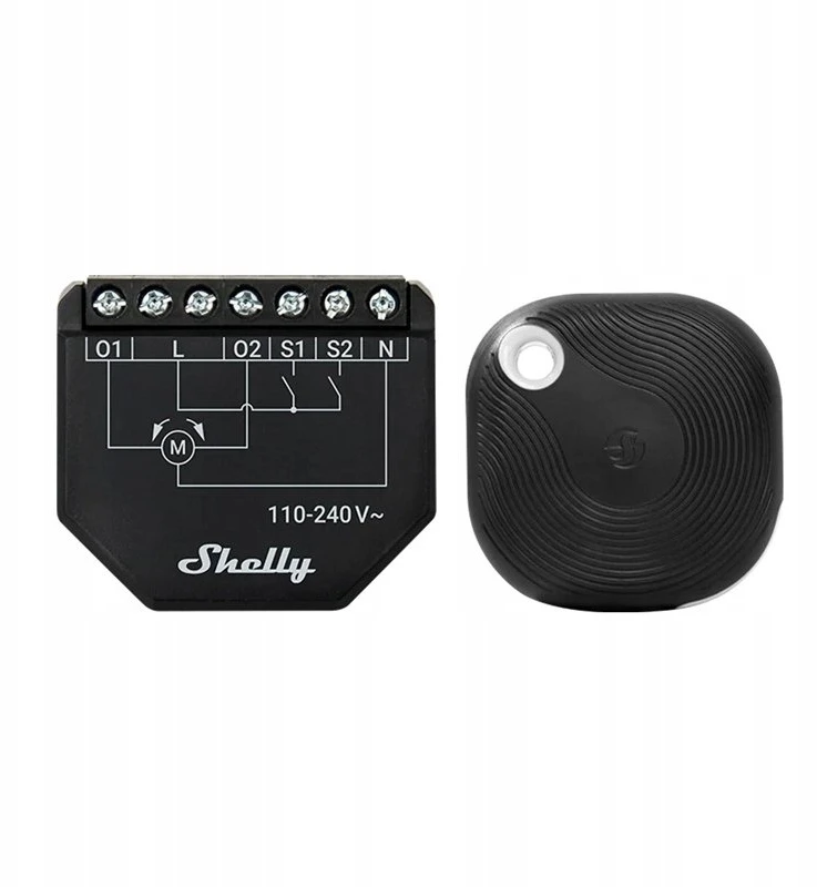 „WiFi Shelly Shutter“ + „BLU Button Tough 1“ žaliuzių/užuolaidų valdiklis