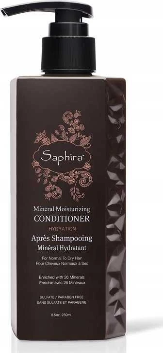 Saphira Mineral Moisturizing Conditioner drėkinamasis kondicionierius plaukams su Negyvosios jūros mineralais, 250 ml