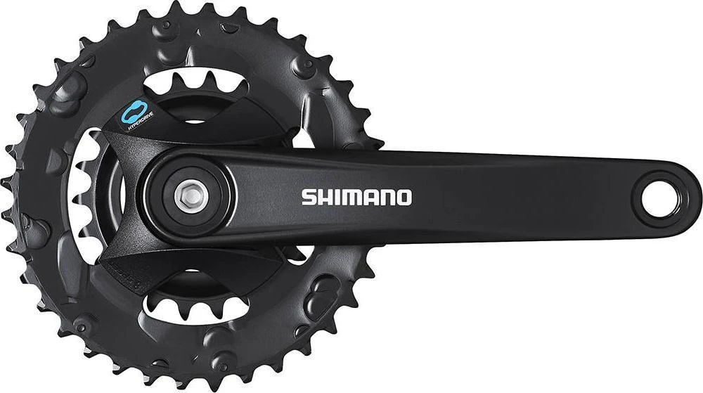 Priekinis žvaigždžių blokas Shimano ALTUS FC-M315-2 175MM 7/8-speed juodas-36X22T