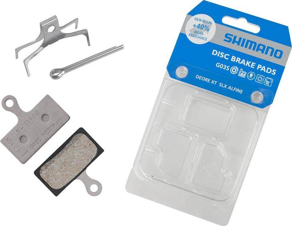 Diskinių stabdžių kaladėlės Shimano XTR-XT-SLX-ALFINE (G03A) Derva