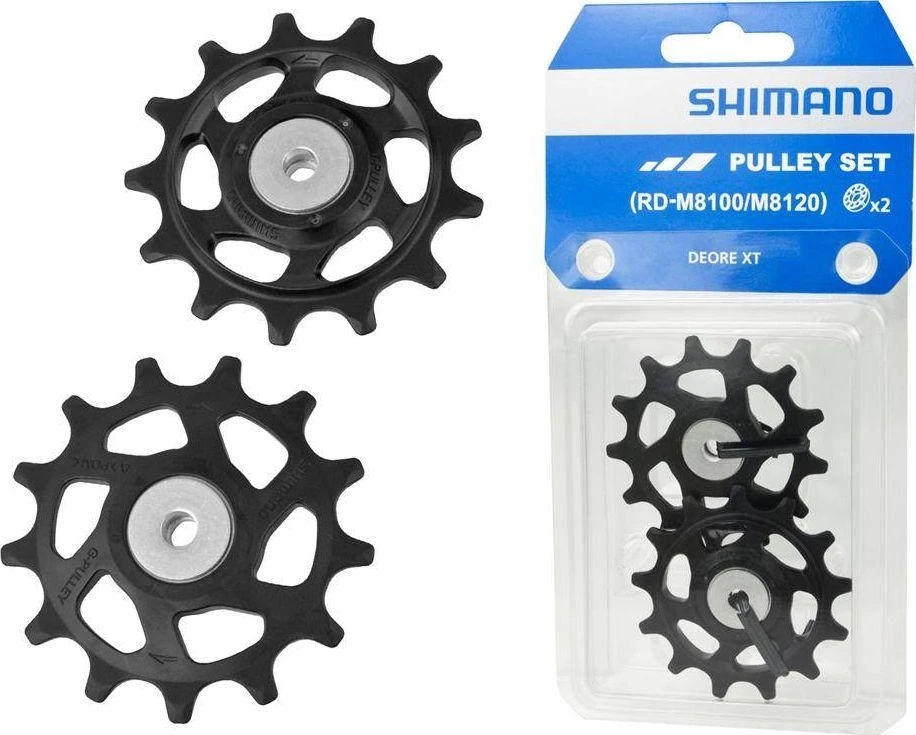 Galinio pavarų perjungėjo ratukų komplektas Shimano RD-M8100