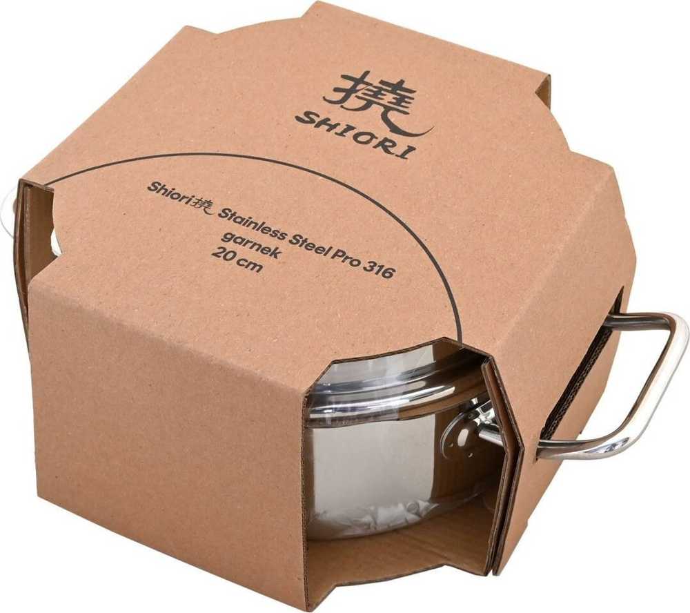 Shiori Shiori „Steel Series Pro 316“ indukcinis puodas, 20 cm