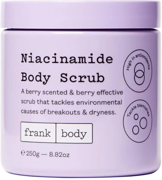 Shiseido Frank Body - kūno šveitiklis su niacinamidu