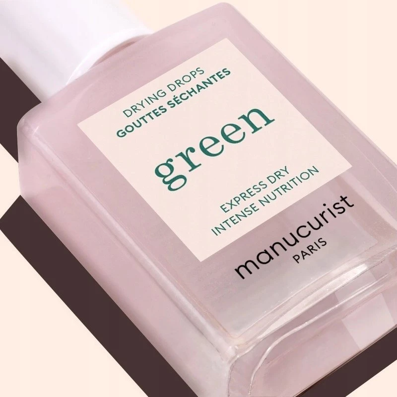 Manucurist „Žalias Drying Drops“ nagų džiovinimo lašai, 15 ml