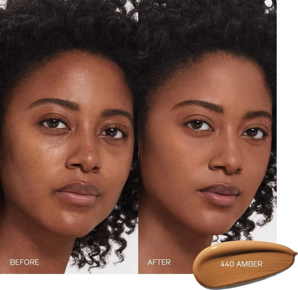 „Shiseido Synchro Skin Self-Refreshing Cushioned Oil-Free Liquid Foundation“ makiažo pagrindas be aliejaus, 440 Amber SPF 30, 30 ml