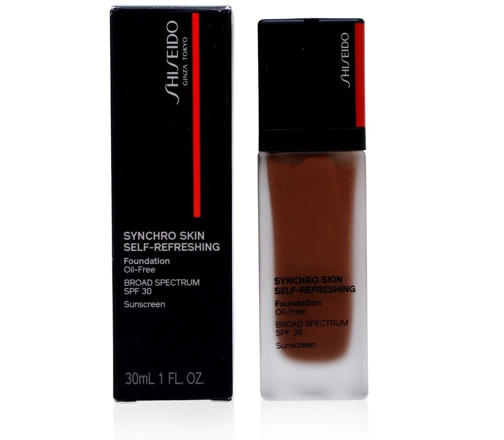 „Shiseido Synchro Skin“ gaivinamasis skystas makiažo pagrindas 540 raudonmedžio SPF 30, 30 ml