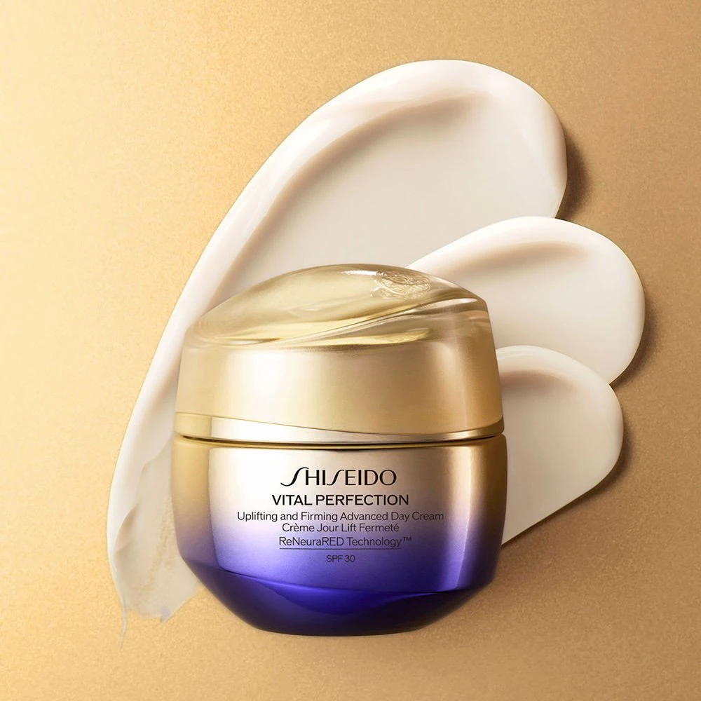 Shiseido Vital Perfection Vital Perfection Uplifting ir Firming Day Kremas SPF 30 stangrinantis dieninis veido kremas sausai ir normaliai odai, 50 ml
