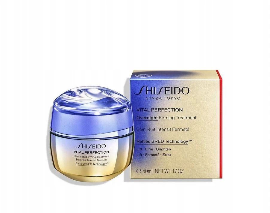 Shiseido Vital Perfection Overnight Firming Treatment Stangrinamoji veido procedūra, 50 ml