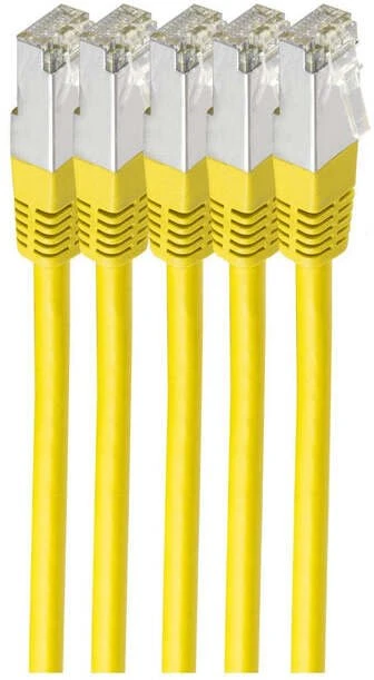 Shiverpeaks Kabelis krosowy cat6 S/FTP LSZH VE5 geltona 1,0m (BS75711-HY-SET5)