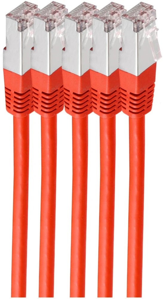 Shiverpeaks Kabelis krosowy cat6 S/FTP LSZH VE5 raudona 1,0m (BS75711-HR-SET5)