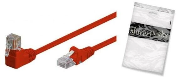 Shiverpeaks Kabelis krosowy cat6 S/FTP PIMF kątowy-prosty raudona 0,5m (BS08-64014)