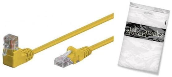 Shiverpeaks Patchcord cat6 S/FTP PIMF kątowy-prosty geltona 25cm (BS08-64002)