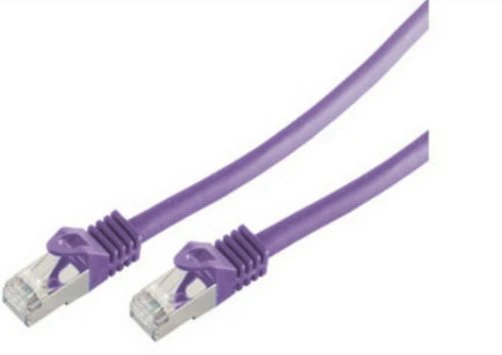 Shiverpeaks Patchcord BASIC-S Cat 7, S/FTP, PiMF, LSZH, violetinė, 0.25m (BS75511-0.25V)