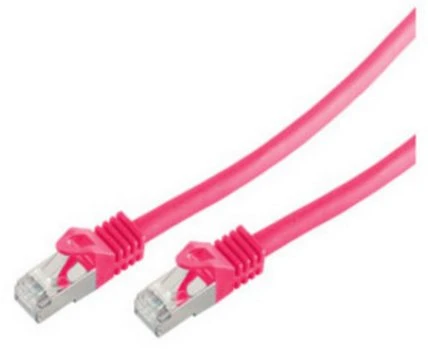 Shiverpeaks Patchcord BASIC-S Cat 7, S/FTP, PiMF, LSZH, rožinė, 1m (BS75511-M)