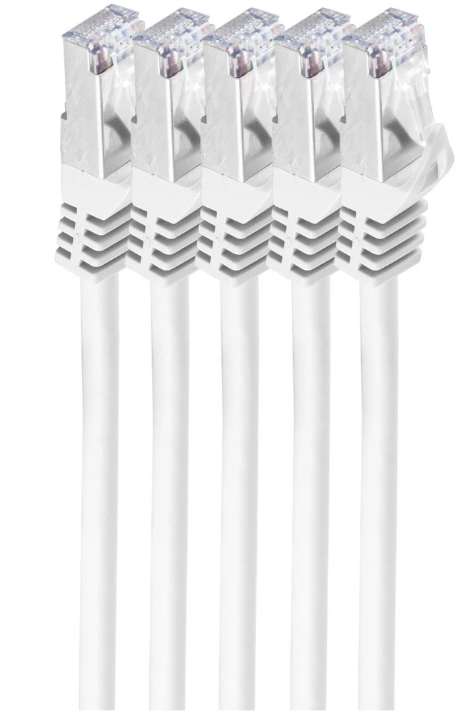 Shiverpeaks Patchcord BASIC-S Cat 7, S/FTP, PiMF, LSZH, balta, 2m, 5 vnt (BS75512-W-SET5)