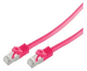 Shiverpeaks Patchcord BASIC-S Cat 7, S/FTP, PiMF, LSZH, rožinė, 15m (BS75525-M)