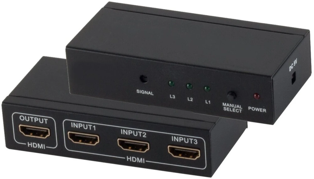 Shiverpeaks Professional HDMI Switch 3xIN 1xOUT 4K2K 3D (SP05-02003)
