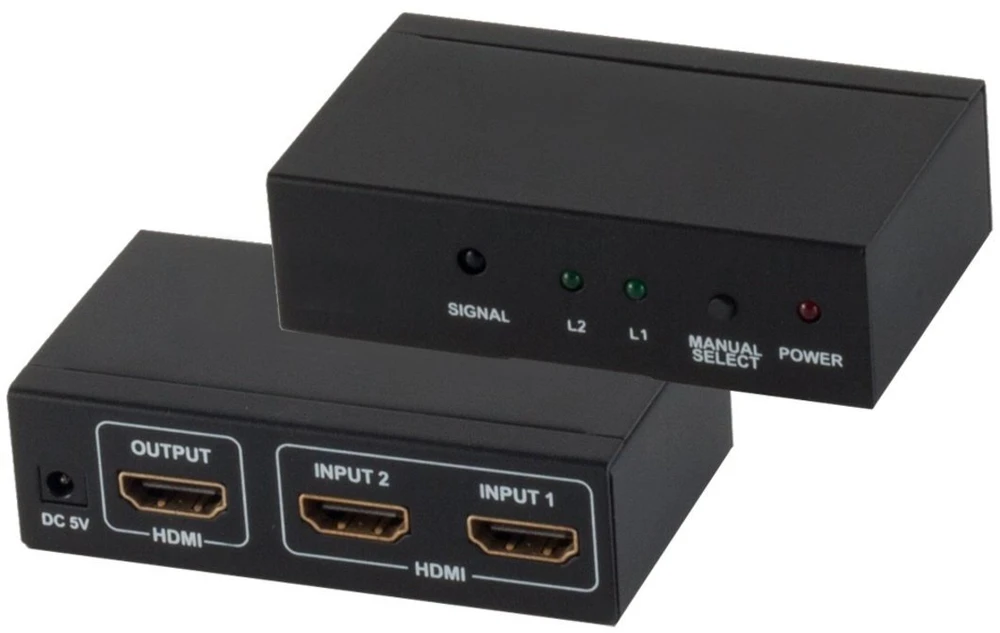 Shiverpeaks Professional HDMI Switch 2xIN 1xOUT 4K2K 3D (SP05-02002)