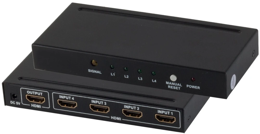 Shiverpeaks Professional HDMI Switch 4xIN 1xOUT 4K2K 3D (SP05-02004)