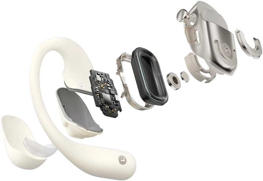 Shokz OpenFit 2 Kaulų laidumo ausinės, rusvai gelsvas
