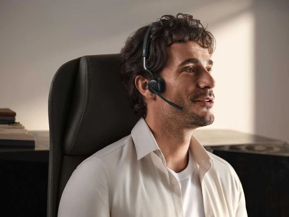 SHOKZ OpenMeet Belaidės Bluetooth Bone Conduction Videoconferencing Ausinės