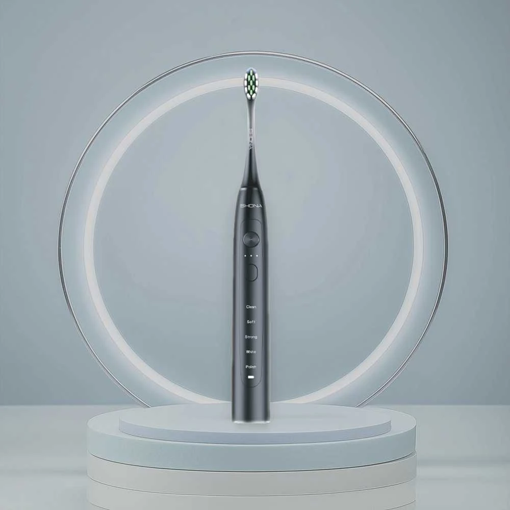 Dantų šepetėlis Shona Sonic Vision Pro + kamera Wi-Fi juoda