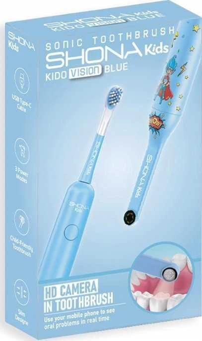 Shona Sonic Vision Kido + naklejki + kamera Wi-Fi mėlyna