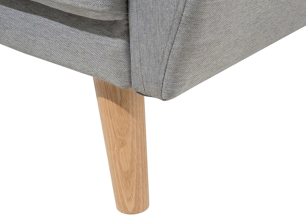 Beliani Trivietė sofa-lova FLORLI šviesiai pilka
