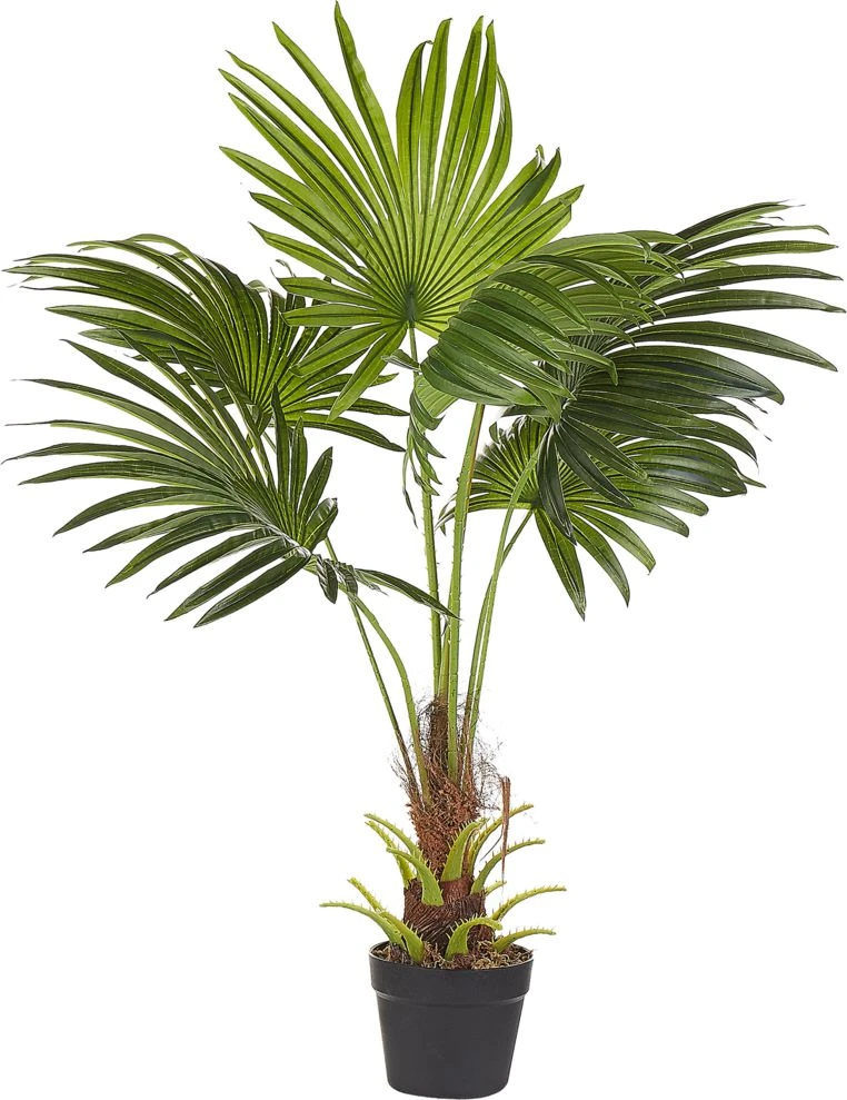 Beliani Dirbtinis augalas FAN PALM 100 cm Žalias